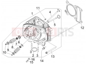 Head unit - Valve - Piaggio Fly 100 2008