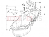 Helmet huosing - Undersaddle - Piaggio Fly 100 2008