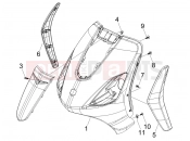 Front shield - Piaggio Fly 125 2006