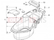 Helmet huosing - Undersaddle - Piaggio Fly 125 2006