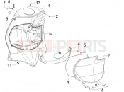 PIAGGIO Fly 125 Front glove-box - Knee-guard panel
