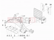 Rear cover - Splash guard - Piaggio Fly 125 2009