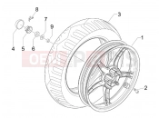 Rear wheel - Piaggio Fly 125 2009