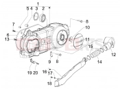 Crankcase cover - Crankcase cooling - Piaggio Fly 125 2010