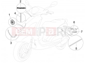 Plates - Emblems - Piaggio Fly 125 2010