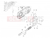 Crankcase cover - Crankcase cooling - Piaggio Fly 125 4T/3V ie 2012