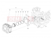 Cylinder-piston-wrist pin unit - Piaggio Fly 125 4T/3V ie 2012