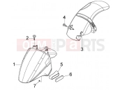 PIAGGIO Front and rear mudguard