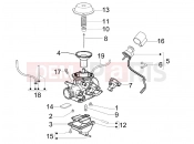 Carburetor's components - Piaggio Fly 150 2010