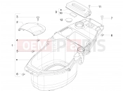 Helmet huosing - Undersaddle - Piaggio Fly 150 2010