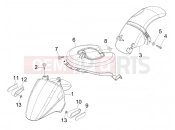 Wheel huosing - Mudguard - Piaggio Fly 150 2010