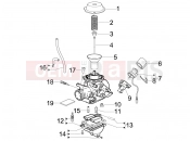 PIAGGIO Fly 150 Carburetor's components