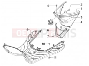 PIAGGIO Fly 150 Central cover - Footrests