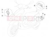 PIAGGIO Fly 50 4T Remote control switches - Battery - Horn