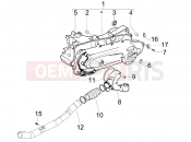 PIAGGIO Fly 50 4T Crankcase cover - Crankcase cooling