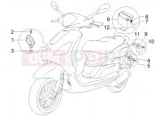 PIAGGIO Fly 50 4T Remote control switches - Battery - Horn