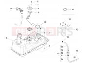 Benzin tank - Piaggio Fly 50 4T 4V 2012