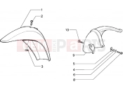 PIAGGIO Free 100 Front and rear mudguard