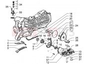 PIAGGIO Free 100 Pump group - Oil pan