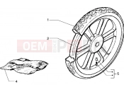 PIAGGIO Free 100 Rear wheel