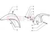 PIAGGIO Free FL Front and rear mudguard