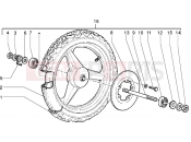 PIAGGIO Free FL Front wheel (disk brake version)