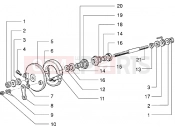 PIAGGIO Free FL Front wheel component parts