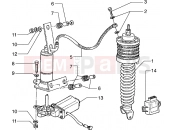 Automatically adjustable rear damper - Piaggio Hexagon 125