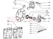 Brake caliper - Brake disc - Piaggio Hexagon 125