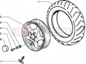 Front wheel - Piaggio Hexagon 125