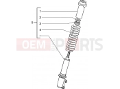 PIAGGIO Hexagon 150 Front shock absorber