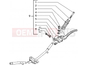 PIAGGIO Hexagon 150 Handlebars component parts