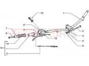 PIAGGIO Hexagon 150 Handlebars component parts