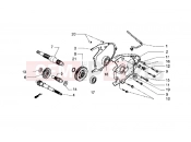 PIAGGIO Hexagon GT Rear wheel shaft