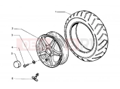 PIAGGIO Hexagon LX Front wheel