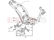 Chassis-Central stand - Piaggio Liberty 125