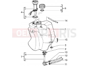 Fuel tank - Piaggio Liberty 125