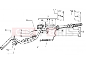 Handlebars component parts - Piaggio Liberty 125