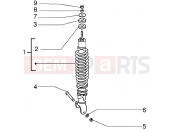 Rear shock absorber - Piaggio Liberty 125