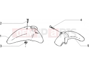 PIAGGIO Liberty 125 La Poste Front and rear mudguard