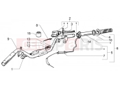 PIAGGIO Liberty 125 La Poste Handlebars component parts