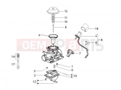 Carburetor's components - Piaggio Liberty 200 2007