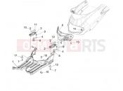 Central cover - Footrests - Piaggio Liberty 200 2007
