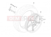 Rear wheel - Piaggio Liberty 200 2007
