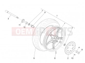 Front wheel - Piaggio Liberty elettrico PPT (E) 2011