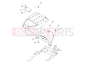 Helmet huosing - Undersaddle - Piaggio Liberty elettrico PPT (E) 2011