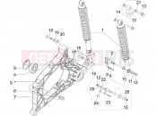 PIAGGIO MP3 125 Rear suspension - Shock absorber/s