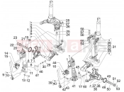PIAGGIO MP3 125 Hibrid Fork's components (Mingxing)