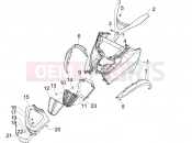 PIAGGIO MP3 125 Hibrid első idom