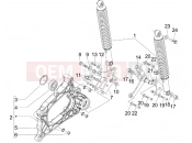 PIAGGIO MP3 125 ie Touring Rear suspension - Shock absorber/s